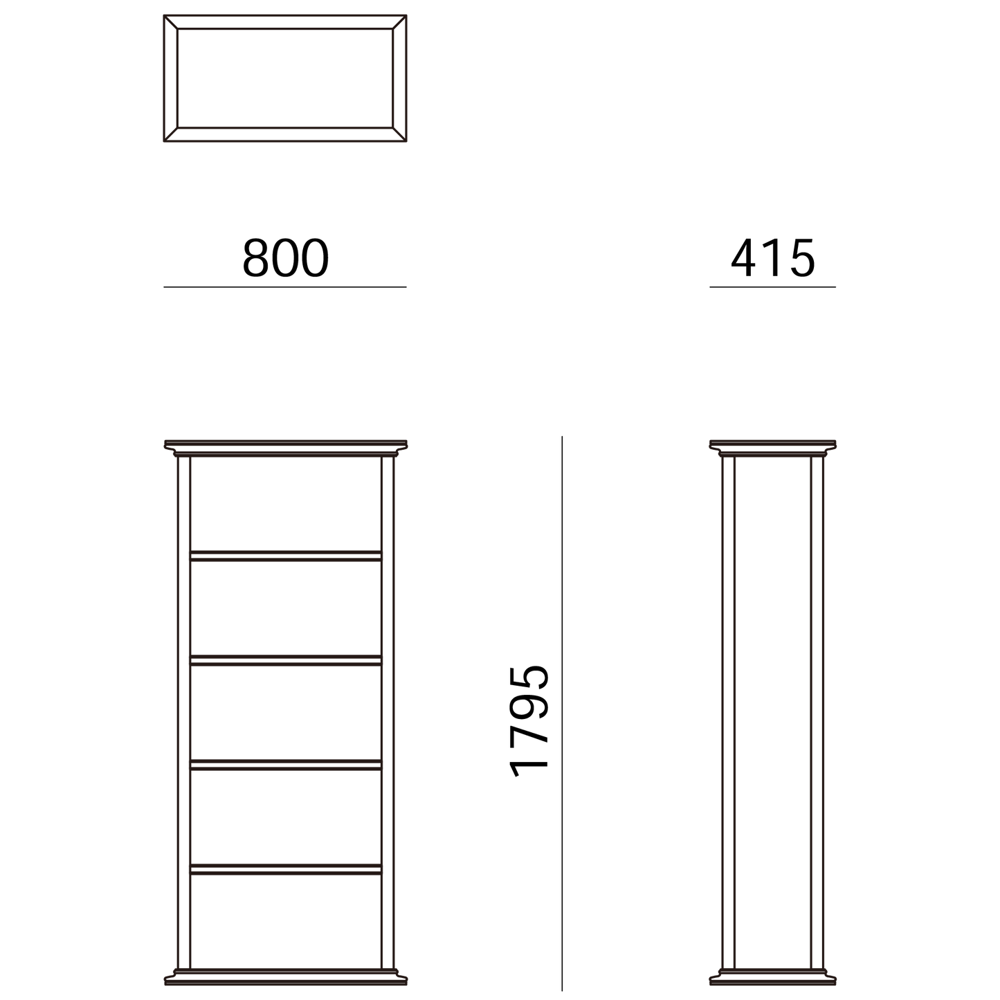 Sandwich Magazine Shelf