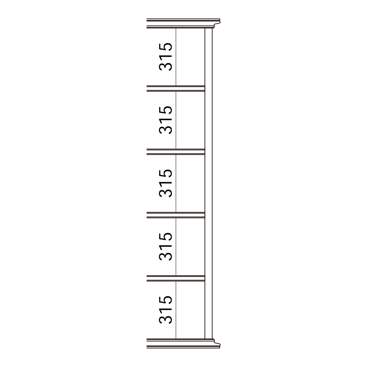 Sandwich Magazine Shelf